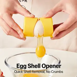 Egg Shell Opener, Quick Egg Cracker Tool, Mess-Free Kitchen Gadget for Cooking & Baking