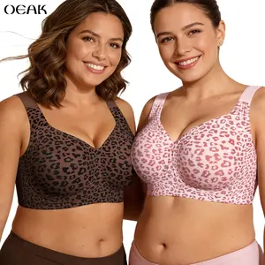 OEAK Women Jelly Bras Wirefree Full Coverage No Underwire Everyday Bras Comfortable Wireless Padded Tshirt Bra OEAK Women Jelly Bras Wirefree Full Coverage No Underwire Everyday Bras Comfortable Wireless Padded Tshirt Bra