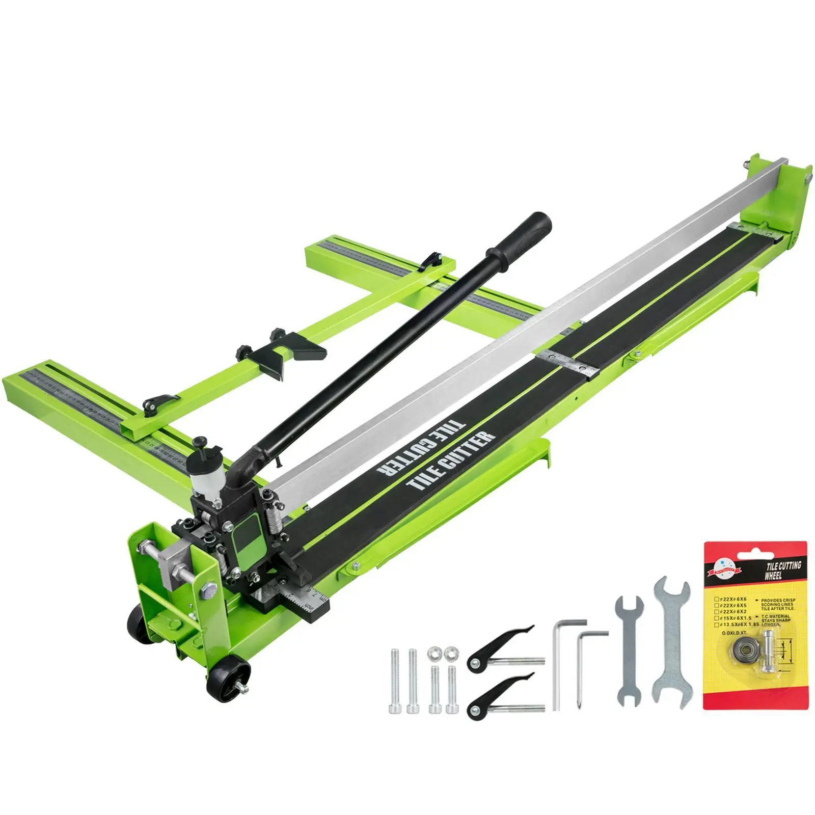 【Backtoschool】VEVOR Manual Tile Cutter All-Steel Frame 32-48 inch,Tile Cutting Machine with Laser Guide and Bonus Spare Cutter,Tile Cutter Hand Tool for Precision Cutting Porcelain Ceramic Floor Tiles