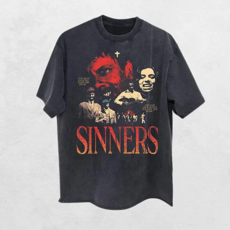 [Sale up to 40%] Sinners Movie T-shirt,Shirt Gift For Woman and Man Unisex T-Shirt