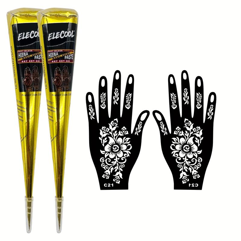 Temporary Tattoo Cream Fruit Scented Semi-Permanent Tattoo Cream Includes Designs Suitable for Beginners Waterproof and Sweatproof, Essential for Events, Fun Designs, Decorative Tattoos, Waterproof Tattoo Stickers. temporary  tattoos