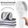 PHEFEE 4D Cloud Technology Orthopedic Insoles - Breathable Cooling Honeycomb Athletic Insoles for Foot Pain Relief, Ergonomic Shock-Absorption Anti-Slip Memory Foam for Plantar Fasciitis Plantar Fasciitis Insoles Memory Foam Insole Breathable Insoles