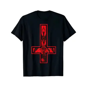 Baphomet Inverted Cross Occult Satanism Hail Satan