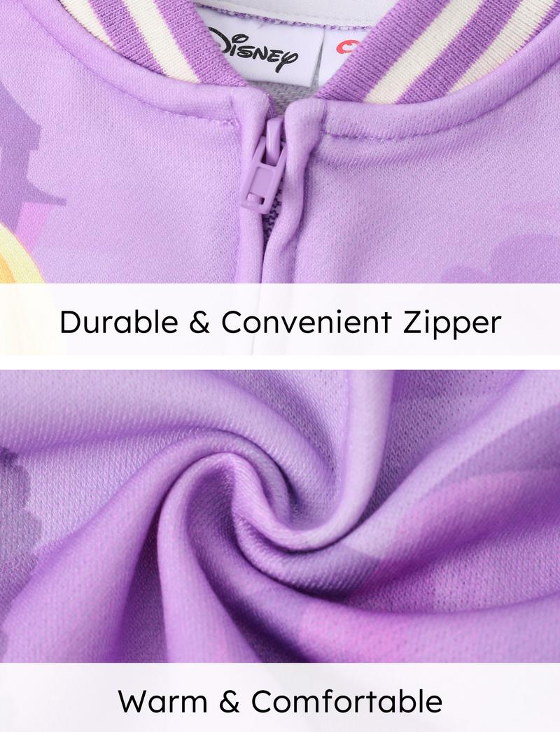 Disney Princess Kids' Baseball Jackets Featuring Moana Rapunzel & Other Princesses Colorful Printed Cute Style Disney Princess Kids' Baseball Jackets Featuring Moana Rapunzel & Other Princesses Colorful Printed Cute Style