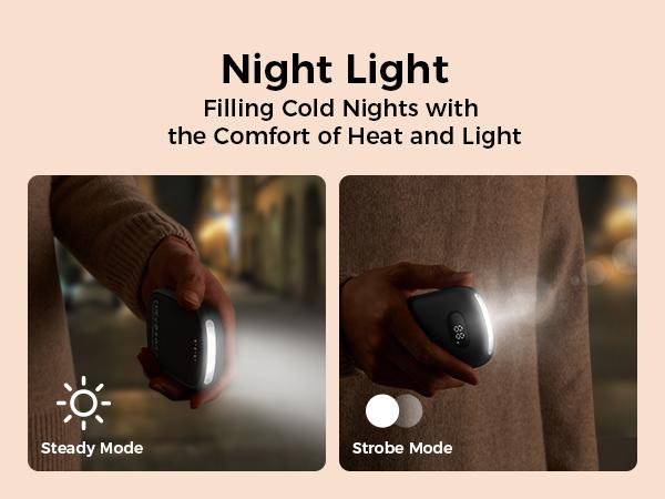 Aecooly Glow 01 Portable Magnetic Hand Warmer 10000mAh Rechargeable 2 Pack Magnetic combo 72 Heat Levels (104–140°F)  Fast Heating Gifts for Women & Men