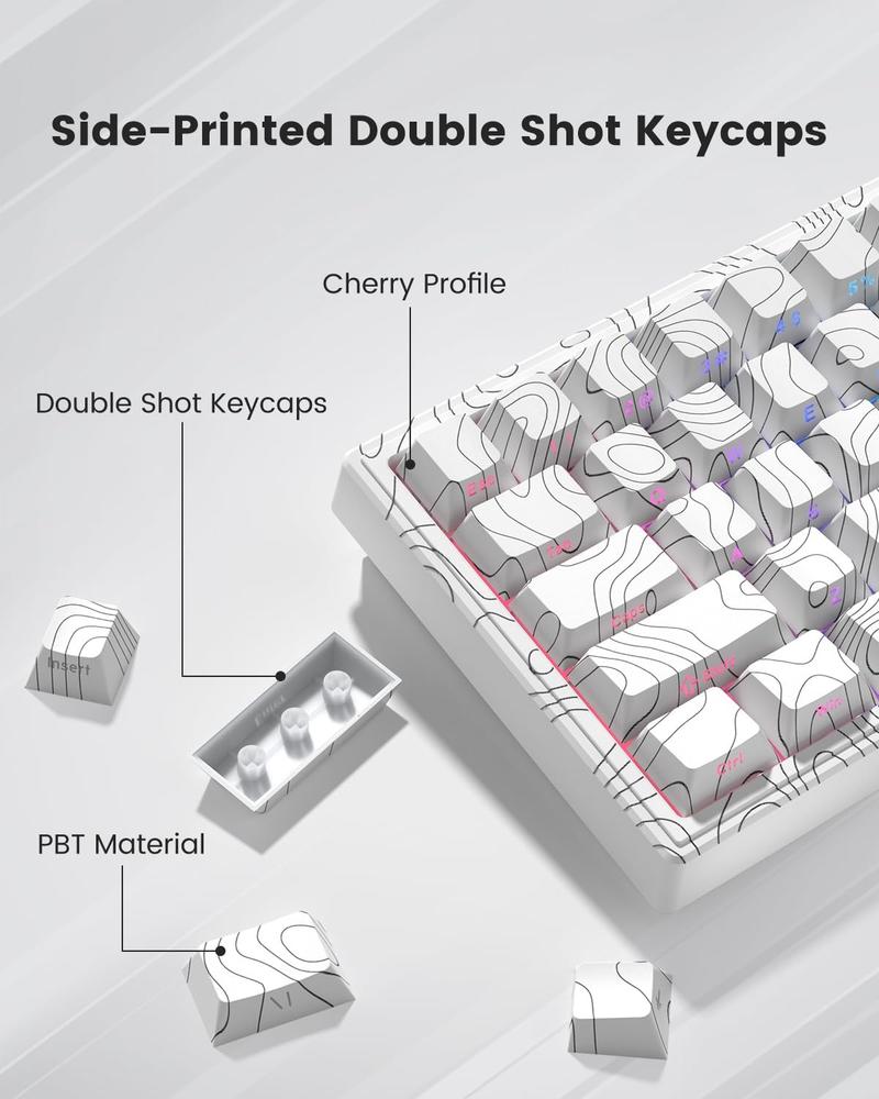 Womier M68HE  65% Hall Effect Wired Mechanical Gaming Keyboard,Hot Swappable Magnetic Switches