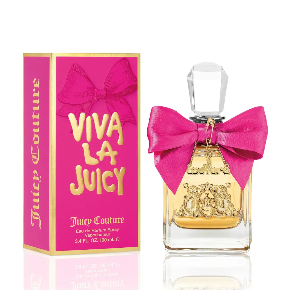 Women's Juicy Couture Viva La Juicy Eau de Parfum (3.4 oz, Single Item) - Sweet Floral Gourmand Fragrance with Mandarin, Gardenia, Caramel, Vanilla - Long-Lasting