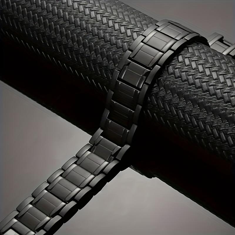 Adjustable 3X Magnetic Men's Set - Bracelet + Ring, Ergonomic Design, Smooth Stainless Steel Surface, Durable & Ideal Father's Day Gift