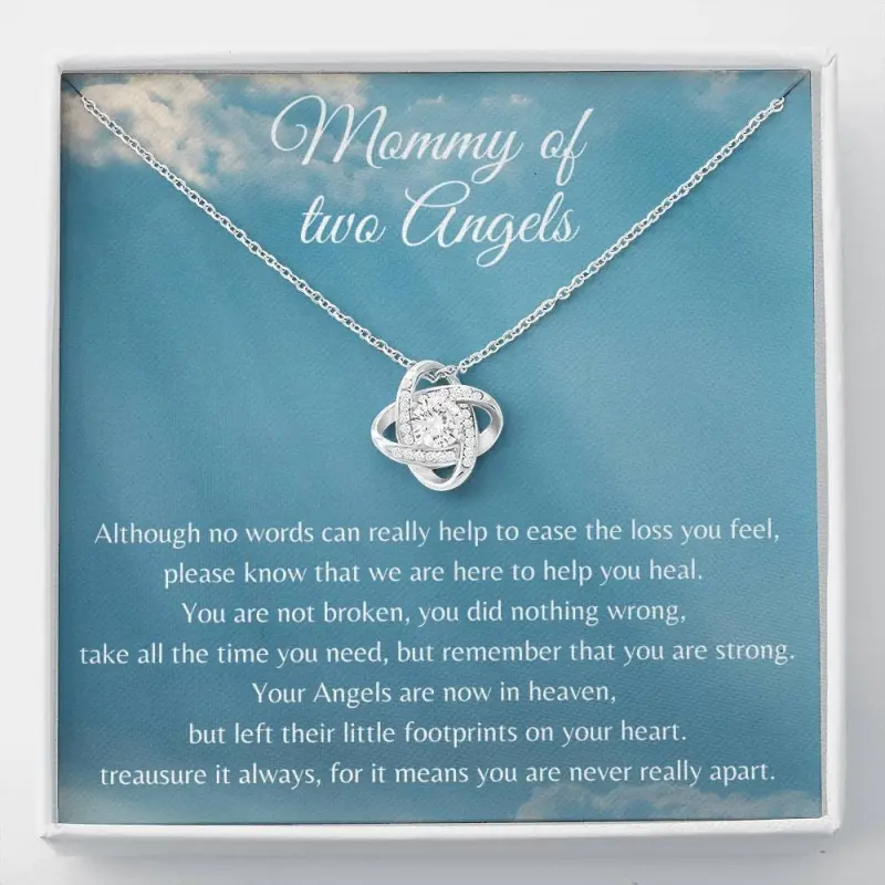 Twins Miscarriage Gift, Miscarriage keepsake, Miscarriage Necklace, Sorry for your Loss Baby, Condolence gift twins Personalized Jewelry