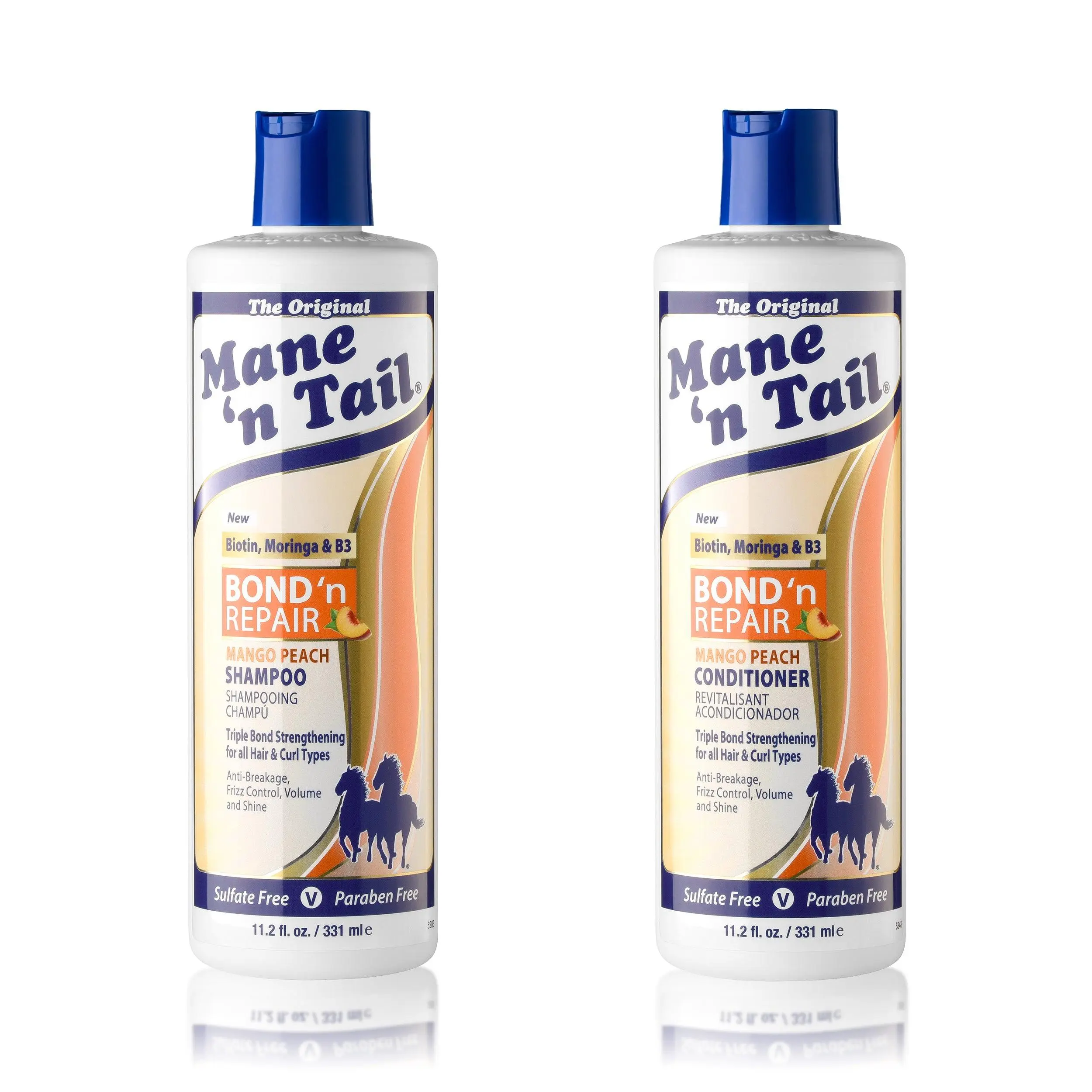 Bond 'n Repair Shampoo & Conditioner from Mane 'n Tail for Textured & Curly Hair