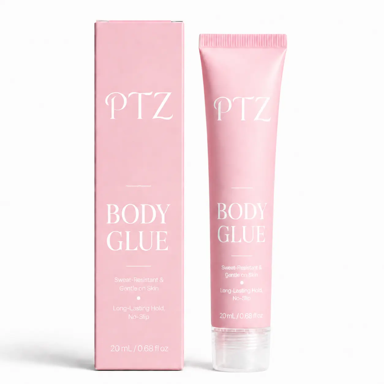 20ml Liquid Body Adhesive for Clothes - Fashion Tape Alternative for Low-cut Tops, Wrap Outfits, Strapless Dresses - Comfortable, Sweat-proof, Dance-proof, Fast-drying Clothing Glue for Bag Storage