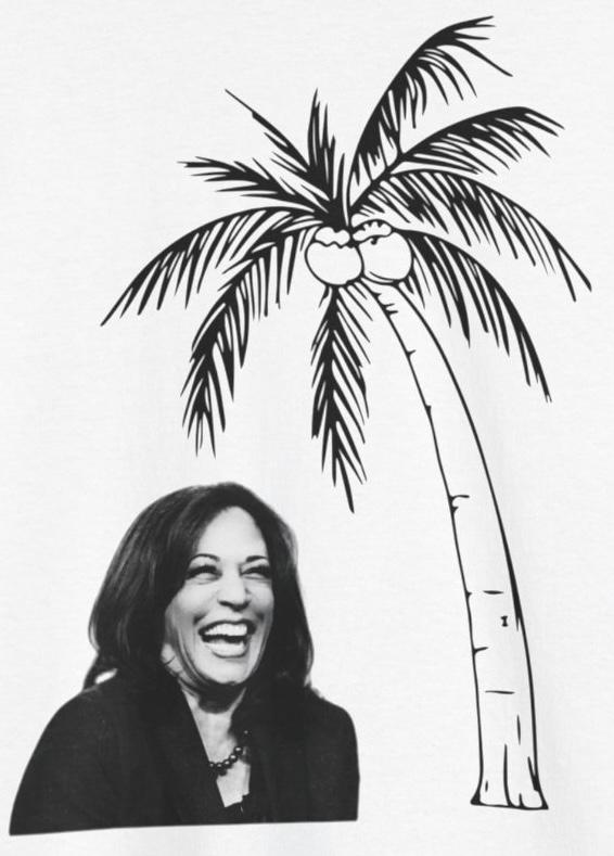 Kamala Shirt Coconut Tree - Kamala Harris 2024 Merch, 100% Cotton, Sizes S-4XL, Unisex