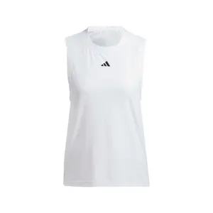 adidas Womens Crew Neck Pro Airchill Match Tank Tennis Casual - White