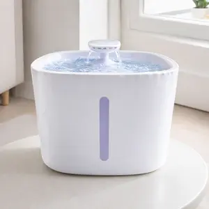 Automatic Cat Water Fountain with Circulating Flow, Ultra Quiet Pet Water Dispenser for Cats & Dogs, Splash-Free Drinking Bowl