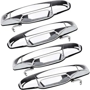 Exterior Door Handle, Front & Rear Driver Passenger Side Replacement | Fits 2007-2014 Cadillac Escalade, Chevy Silverado, GMC Sierra Yukon | Truck SUV Automotive Replacement Parts