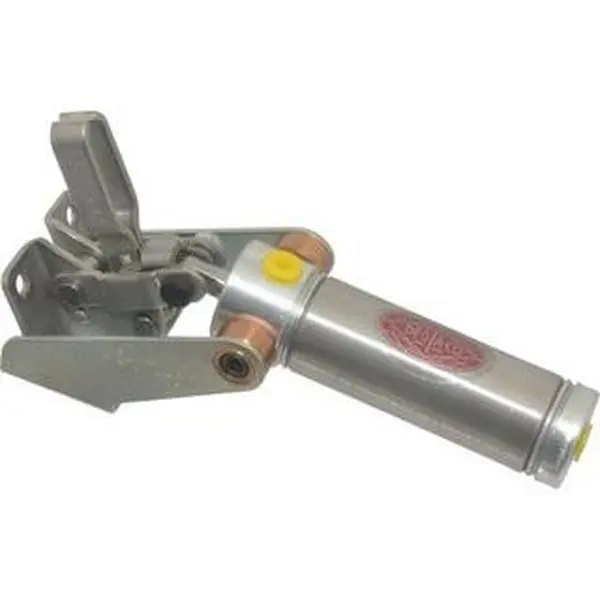 Destaco Air Power Hold-Down Toggle Clamp (1 Clamp), Horizontal Mount, 100 Lb Inner Hold Capacity, M5 Port, Max 250 psi, 99° Bar Opening, 17.27mm Height Under Bar, Model 812-U, Max 250Psi
