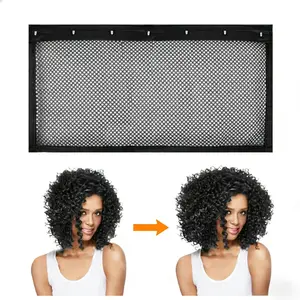 Mesh curly hair net, hair stretcher, curl Length-N-Lock hair lock, dry hair curling tool, no-heat curling hair net