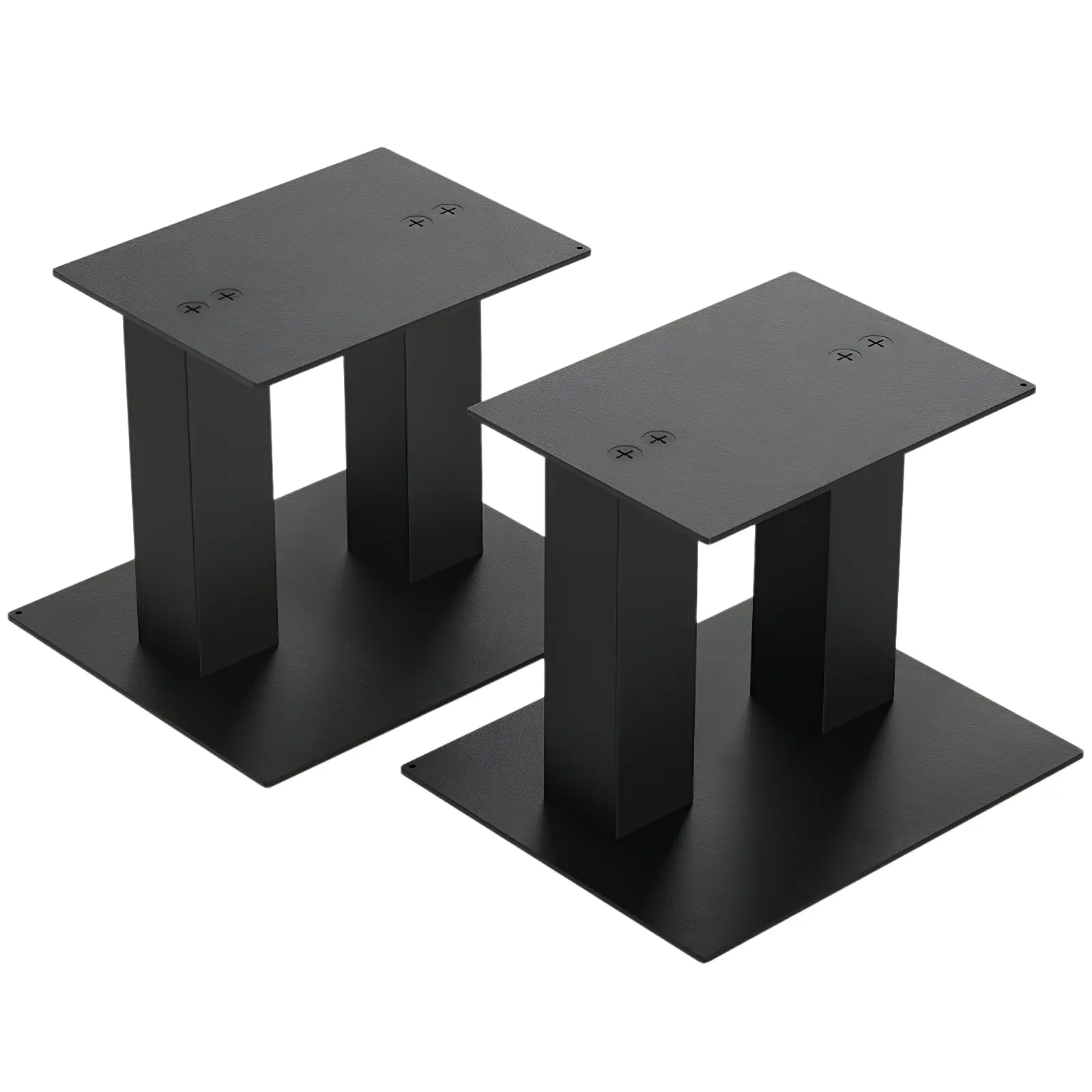 1 Pair Steel Studio Monitor Stands Up To 25Lb Universal Metal Speaker Stands Desktop Monitor Speaker Stands for Small/Medium Bookshelf Speakers