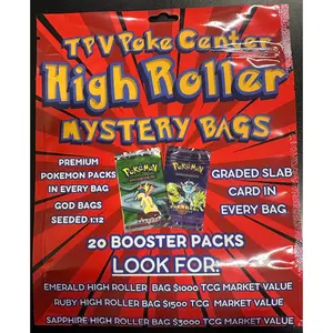 Pokemon $499 High Roller Mystery Bag by TPV Poke - Includes 20 PACKS and a Slab