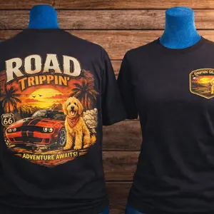 Dodge Challenger & Golden Doodle T-Shirt