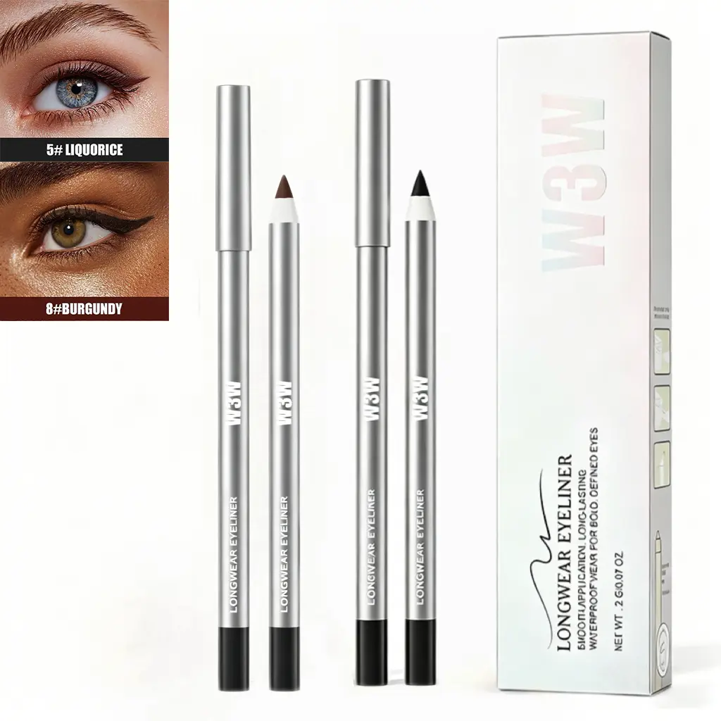 Waterproof Gel Eyeliner Pencil, Smooth Creamy Glide Texture, Smudge Resistant for Inner & Outer Eyelid, Precision Winged Liner for Daily & Night Makeup