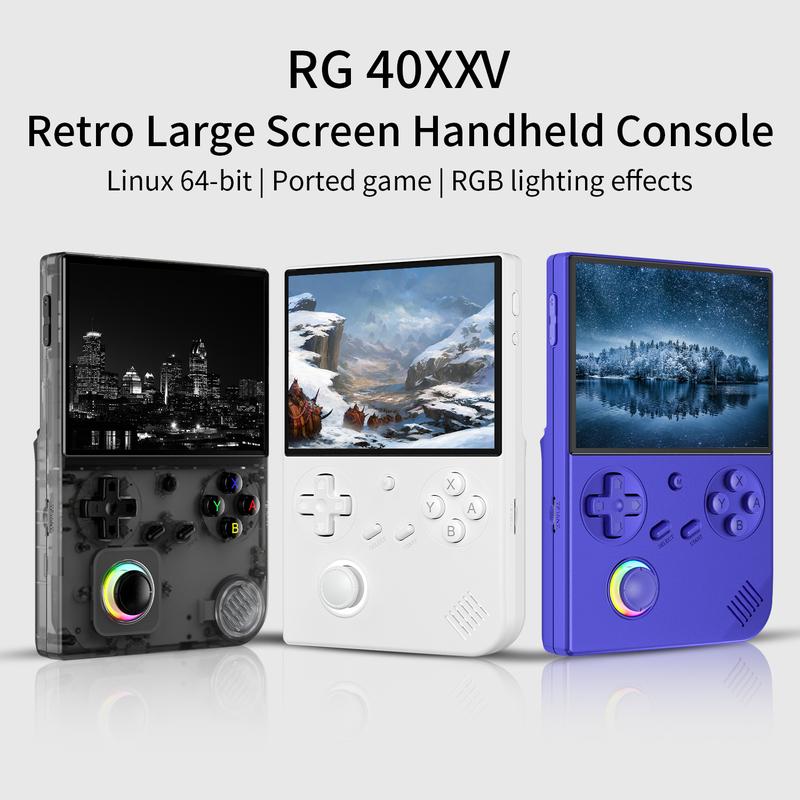 ANBERNIC RG40XXV Portable Retro Handheld Game Console 4.0-inch IPS Screen 640*480 Linux 64-bit System RG 40XXV With Classic Emulator 3200mAh Battery Christmas gifts
