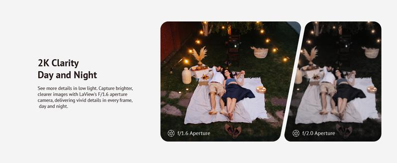 LaView 2K 3MP Solar Security Cameras Wireless Outdoor, Cameras for Home Security, 360° Pan & Tilt Home Security Cameras, IP65 Outdoor Camera, Color Night Vision, Two-Way Audio, Compatible with Alexa