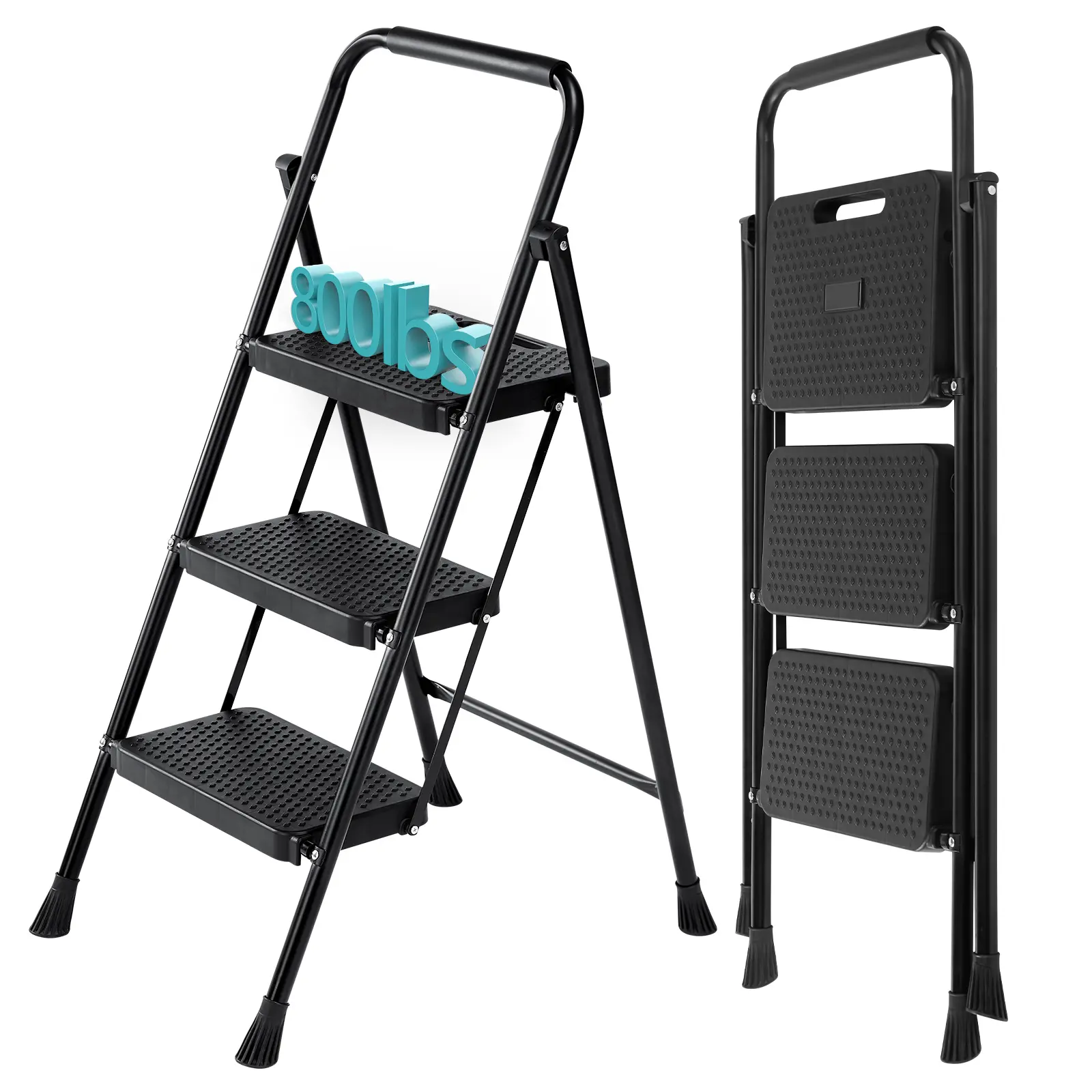 Telescoping Ladder - Sturdy Portable Compact Height-Adjust Ladder, Lightweight Foldable Step Stool for Home Use, Ideal Gift for Father