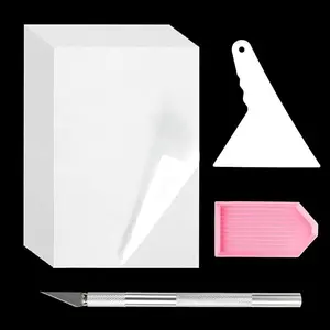 220Pcs Diamond Painting Release Paper – Double-Sided Non-Stick Sheets (15x10cm), 5D Craft Tool Accessory