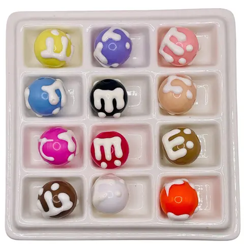 Hand-Painted Beads for Personalizing Jewelry Unique Design for Bracelets Necklaces Earrings & More Creative Beading for Crafts