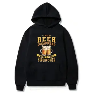 Funny beer hoodie, beer lover hoodie, beer hoodie, 'I make beer disappear, what's your superpower?' hoodie