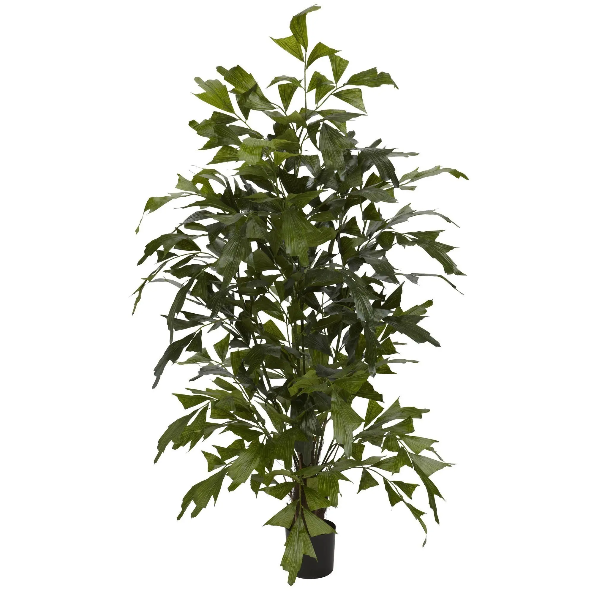 4.5ft Tall Faux Fishtail Palm Tree with Thick Foliage, Decorative Silk Leaves Faux Greenery Tree, Tropical Houseplants for Apartment Decor, Home Improvement Accent for Plant Enthusiasts