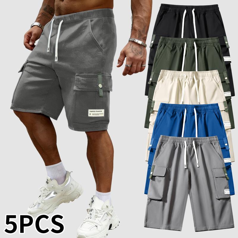 3PCS Men's Classic Cargo Shorts – Rugged Multi-Pocket Work Shorts – Durable Cotton Twill Shorts for Hiking, Fishing, and Everyday Casual Wear
