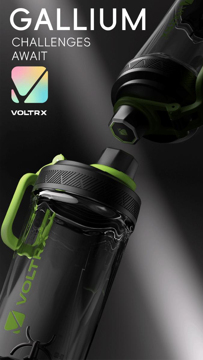 VOLTRX Electric Protein Shaker Bottle - Smart Blender Bottle, Leak-Proof Design, USB Rechargeable Mixer Cup for Shakes and Meal Replacements, BPA-Free Tritan, 24oz