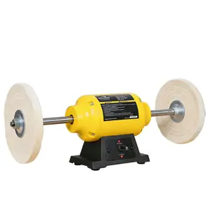 Woodskil Dual Speed Bench Buffer Polisher 1.8/3.1A, 8 inch Jewelry Buffer Polisher Machine, 1725/3450 RPM Power Bench Polisher with 2 cotton Wheels for Jewelry, Metal, Wood, Jade, Knife, Plastic, TLG-200BGDS