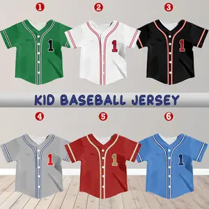 Personalized Name and Number Kid Baseball Jersey, Custom Name Number Youth Baseball Shirt, Baseball Jersey For Baseball Fans Lovers