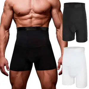 Mens Shapewear Tummy Control Shorts High Waist Underwear  Belly Girdle Compression Boxer Briefs
