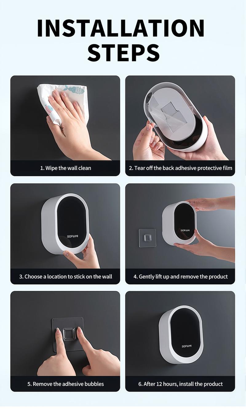 SOPAMI Toilet Scrubber Kit with Self-Cleaning Disposable Pads – No Pre-Rinse, No Mess, No Odor , Simplifies Bathroom Hygiene