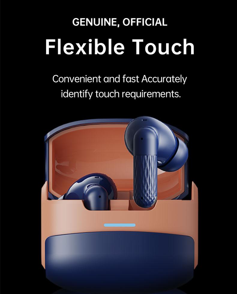 Acer OHR548 Smart Noise Cancelling Earbuds, Wireless Stereo Earphones, Extra Long Battery Life, Universal Fit for Men and Women, Comfortable Wear, Noise Isolation Headphones, Compact Headset Design,   Bt.  noise cancelling headphones Audio Blue Electronic