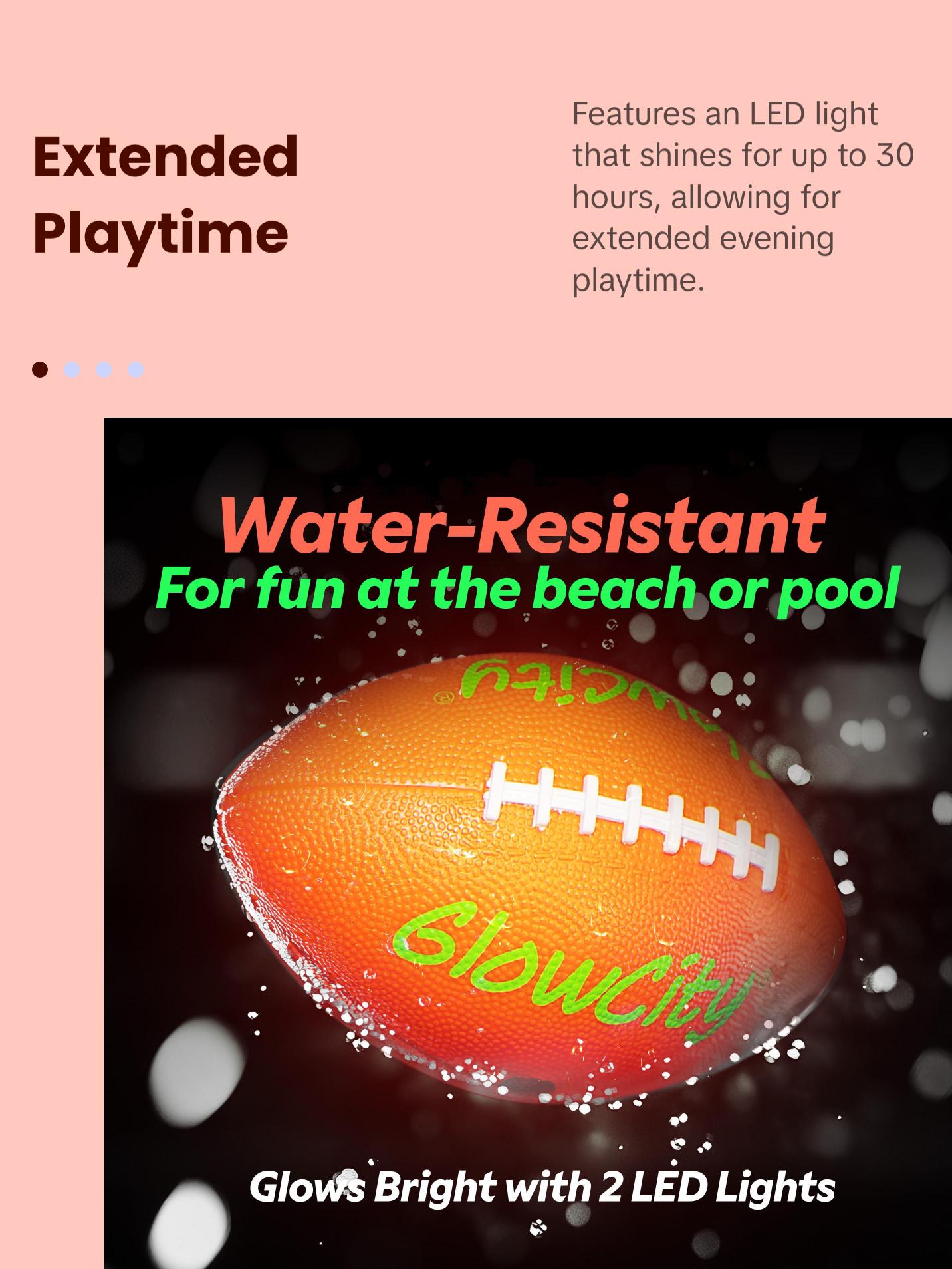 Glow in the Dark Light Up LED Football