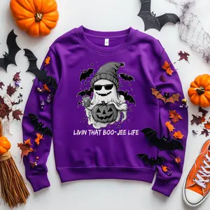 Ghost Halloween Shirt, Trick Or Treat Halloween Sweatshirt, Funny Halloween Shirt Full Size S-5XL