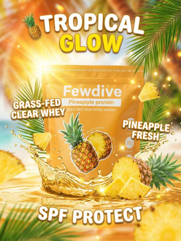 FEWDIVE Whey Isolate Protein Powder, high in CLA, easily absorbable, fresh and non-greasy taste, a dietary supplement for the body