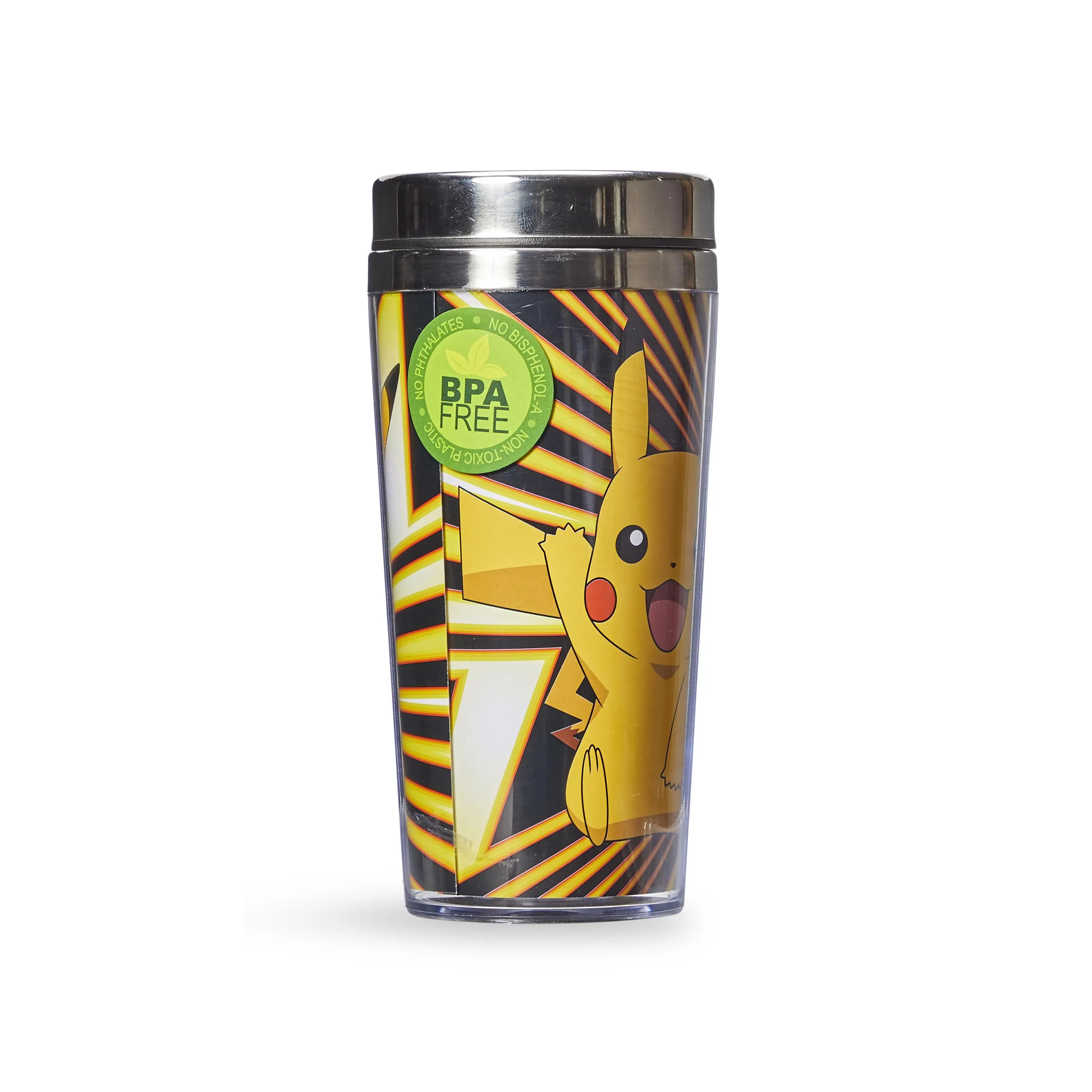 Pokemon Pikachu Travel Mug - 16oz BPA-Free Car Tumbler with Spill-Proof Lid  - TikTok Shop