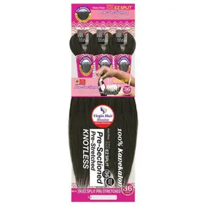 Janet Collection 3X EZ SPLIT Pre-Stretched 100% Kanekalon Braid 36"