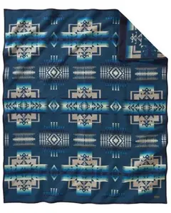 Pendleton Unisex Chief Joseph Jacquard Aegean Blanket Twin - Zd411-53157