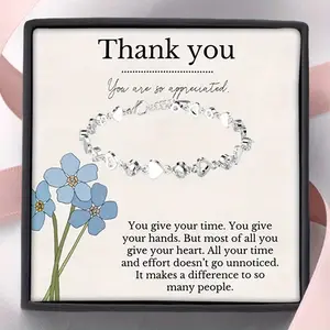 Gratitude Bracelet | Petite Appreciation Presents | Gift of Thanks for Her | Thank You Bracelet