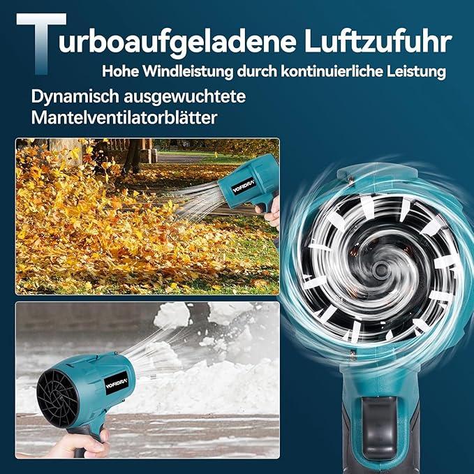 YOFIDRA Cordless Leaf Blower 600 CFM 120 MPH, 5-Speed Brushless Electric Blower with Dual 6.0Ah Batteries & Fast Charger, Long Run Time for Yard, Leaves, Snow & Garage Cleaning YOFIDRA Cordless Leaf Blower 600 CFM 120 MPH, 5-Speed Brushless Electric Blower with Dual 6.0Ah Batteries & Fast Charger, Long Run Time for Yard, Leaves, Snow & Garage Cleaning