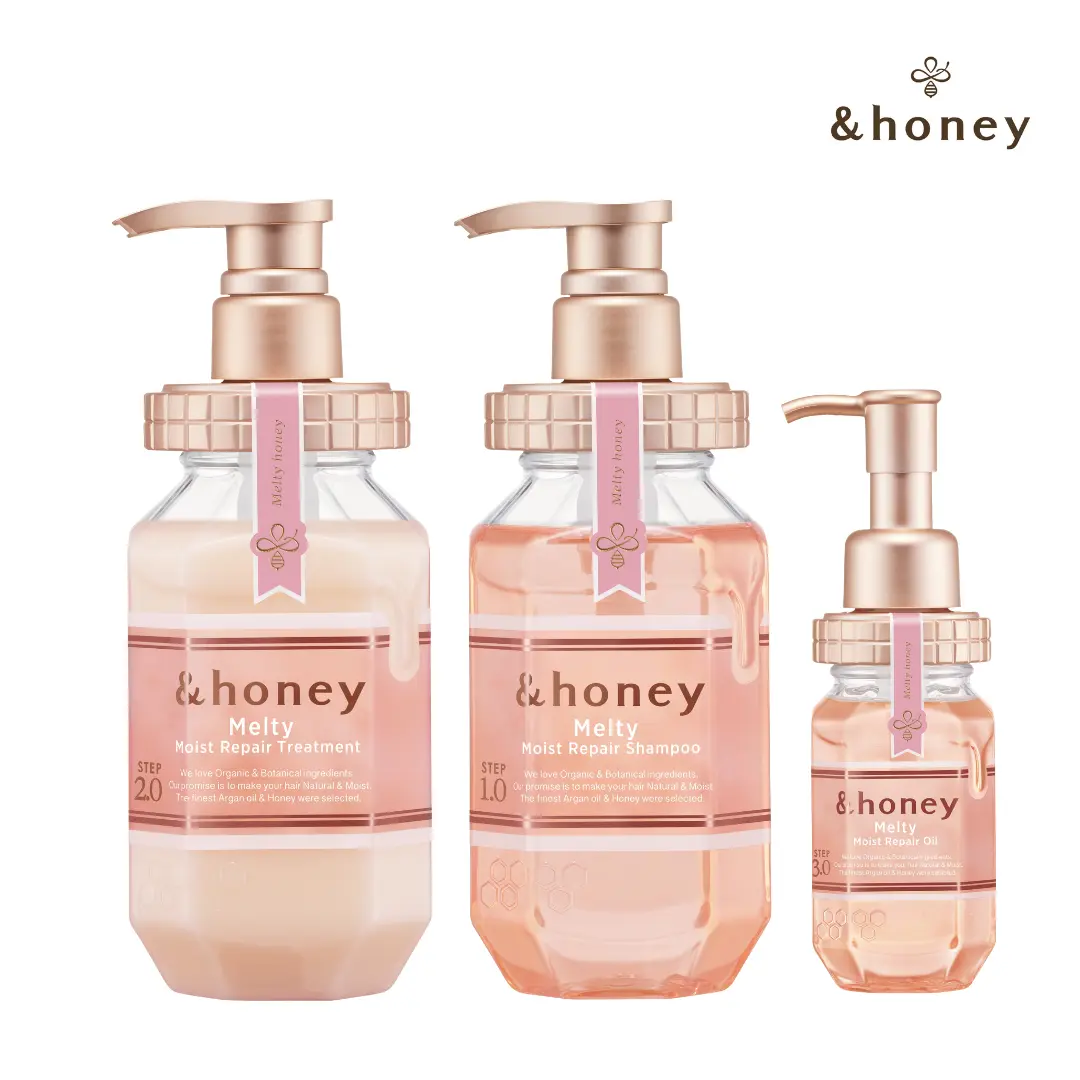 &honey Melty Moist Trio Viral Japanese Hair Care, Shampoo, Treatment & Hair Oil &honey Melty Moist Trio Viral Japanese Hair Care, Shampoo, Treatment & Hair Oil