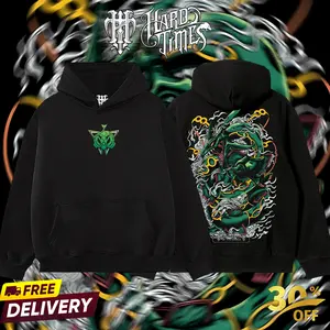 Men's Oversize Rayquaza PKM Retro Digital Print Acid Washed Heavyweight T-Shirt, Anime Manga Merch, Gift For Anime Fans