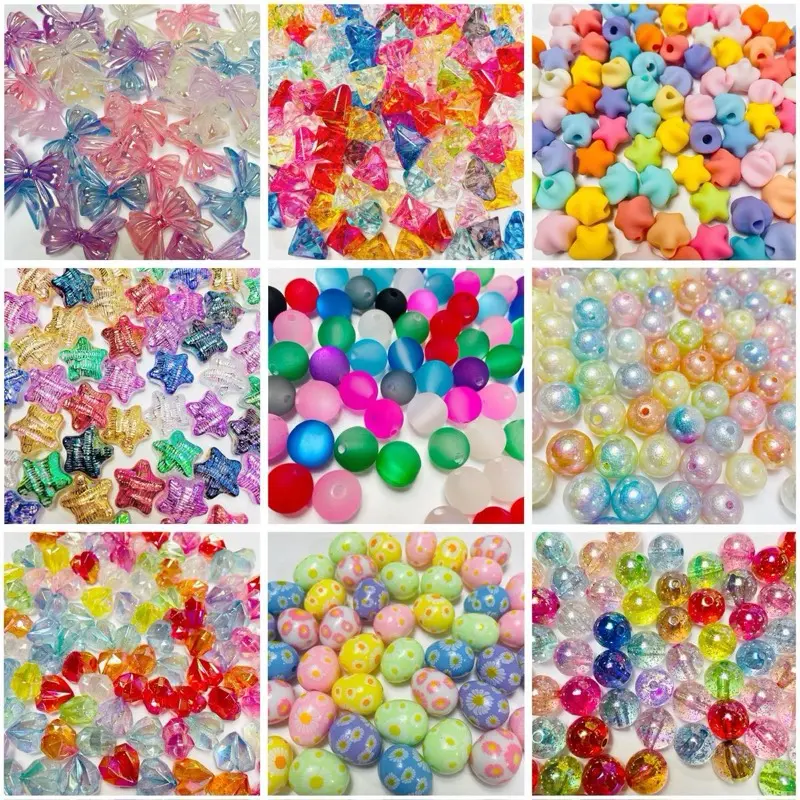 Beads Claim on Live - Assorted Colors and Shapes for Making Pens and Crafts